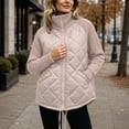 thumbnail image 5 of Ndbuld Women's Warm Lightweight Zip-Up Jacket, Quilted Long Sleeve Winter Coat for Outdoor & Everyday Use XXXL, 5 of 9