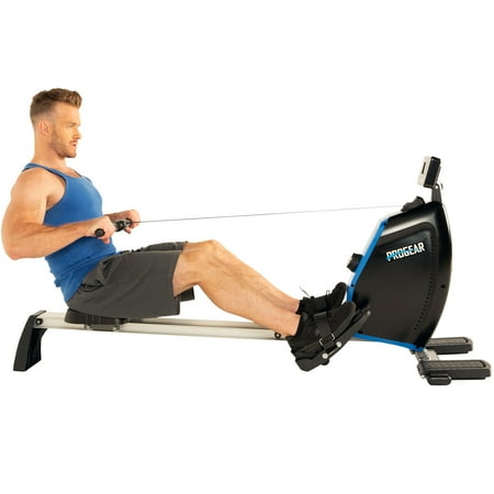 PROGEAR 1200XL Full Body Workout Rowing Machine Rower with Goal Setting