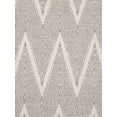 thumbnail image 2 of Pasargad Home Simplicity 8' x 10' Hand-Woven Cotton Grey/Ivory Rug - All Ages, Indoors, 2 of 5