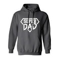 thumbnail image 2 of Veracco Super Dad Ever Hoodie Sweatshirt | Unisex | for Men and Women (Charcoal), 2 of 4