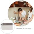 thumbnail image 4 of 2pcs Stainless Steel Food Storage Boxes Square Box Cake Food Box (Silver), 4 of 4