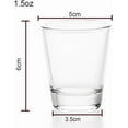 thumbnail image 2 of 1.5 oz Shot Glasses Sets with Heavy Base, Clear Shot Glass (4 Pack), 2 of 4
