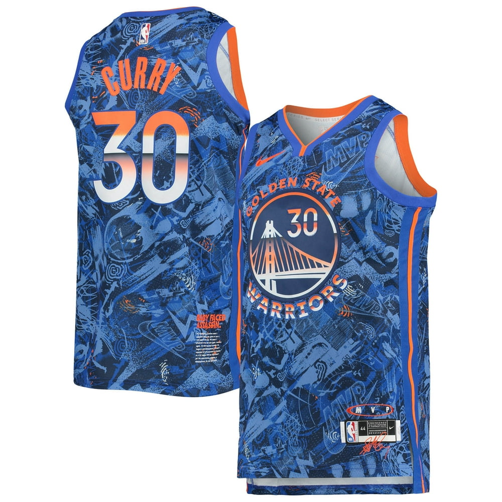 stephen curry warriors mvp jersey