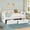 Cream, variant on Papajet Twin Size Corduroy Daybed with 2 Storage Drawers & Bedside Pockets, Upholstery Sofa Bed with Charging & Light, for Living Room, Bedroom,Pink