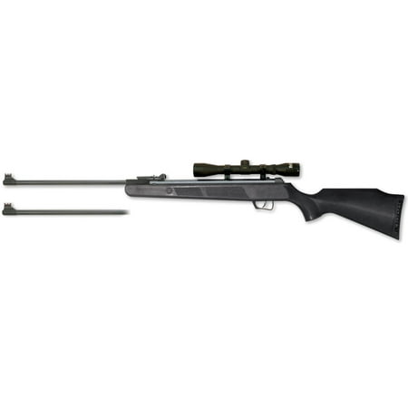Beeman 1073GP Grizzly X2 Combo Air Rifle Break Open .177/.22 Pellet Black European Hardwood Stock