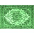 thumbnail image 1 of Ahgly Company Indoor Rectangle Persian Emerald Green Traditional Area Rugs, 7' x 9', 1 of 4