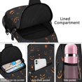 thumbnail image 4 of Sling Backpack,Halloween Glowing Pumpkins Pattern Sling Bag with Water Bottle Holder,Waterproof Sling Bag for Men/Women with Headphone Jack for Hiking,Travel, 4 of 6