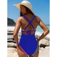 thumbnail image 2 of Traje de baño popvil de una pieza para mujer con control de barriga, 2 of 5