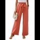 thumbnail image 3 of Pantalones de Salón de Pierna para Mujer, Color Rojo Coral, Talla L, 3 of 8