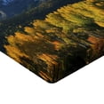 thumbnail image 2 of Ambesonne Landscape Fitted Sheet, Colorado Village, Full Size, Green Blue, 2 of 3