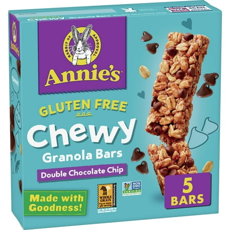 Annies Homegrown Double Chocolate Chip Chewy Granola Bar 4.9 Ounce -- 12 per case.