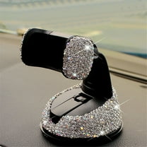 Gerich 1 Pcs Car Phone Holder Dashboard Stand Crystal Bling Girls Interior Accessories,Dashboard Mobile Mount Dash Stand