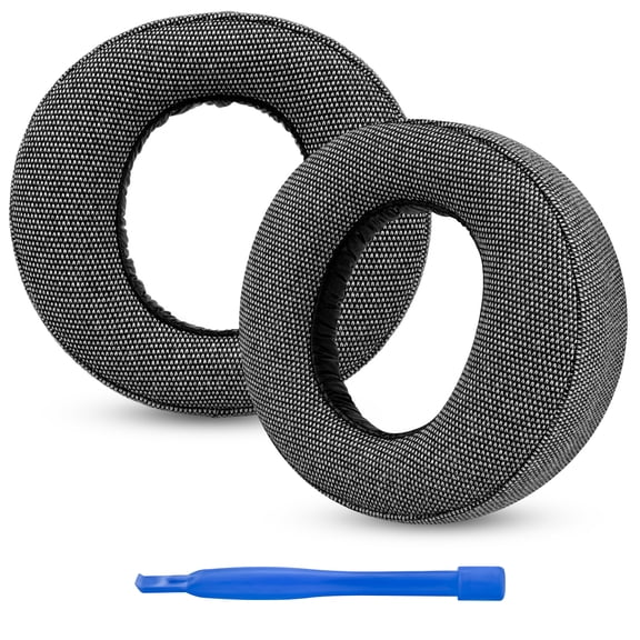 Linkidea Replacement Ear Pads for S0NY PlayStation 5 PULSE 3D, PS5 Wireless Headphones, Ear Cushions (Linen/Grey)