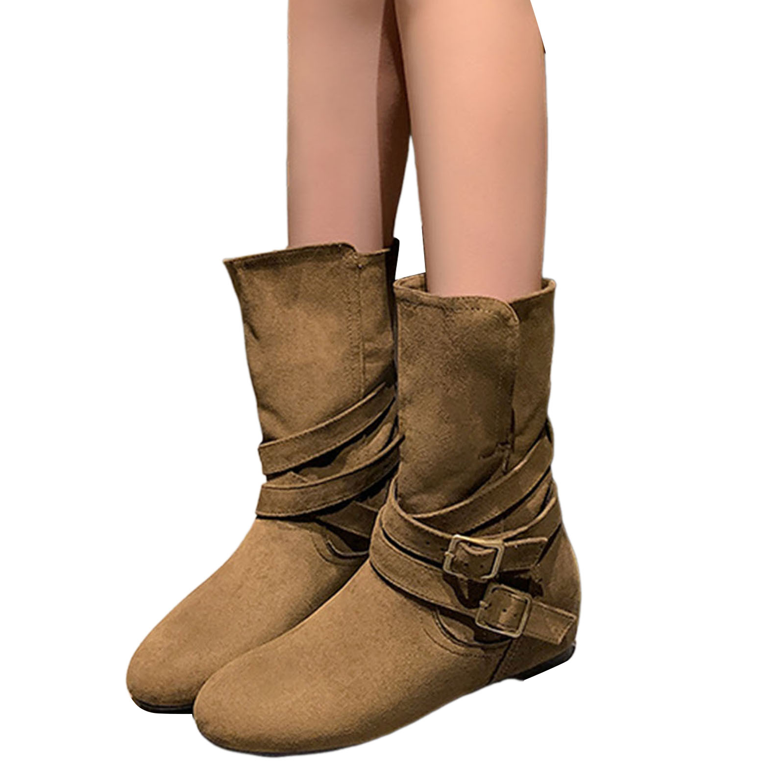 Toms Bailey Toffee Fashion Pull On Rounded Toe Wedge Suede  Toms - NEW - Bailey Toffee Suede Wedge Ankle Boot main image 0