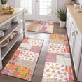 thumbnail image 2 of Pioneer Flower Floral Print Pattern Kitchen Rugs Sets Of 3,Kitchen Runner Rugs Non Skid Washable,Decorative Kitchen Floor Mats for Kitchen,Sink,Laundry,17"x30"+ 17"x47" + 17"x59", 2 of 6