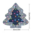 thumbnail image 7 of Metal Hanging Christmas Tree Wind Spinner - Colorful Geometric Design with Festive Lights for Yard and Garden Decor, 7 of 7