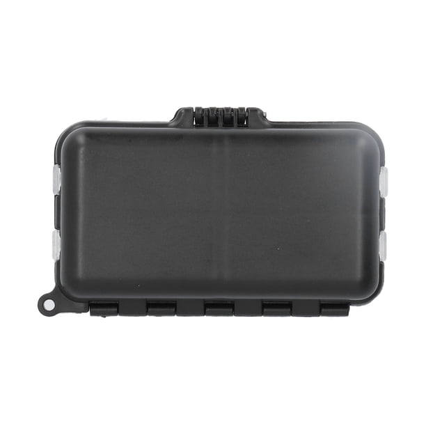 Caja de aparejos de pesca con 9 compartimentos, organizador de almacenamiento para anzuelos, cebos y señuelos.