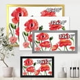 thumbnail image 4 of Designart 'Ancient Red Poppies I' Traditional Framed Art Print, 4 of 4