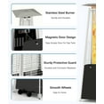 thumbnail image 2 of NAVINE Patio Heater, 48,000 BTU Propane Pyramid Patio Heater with Wheels, Black, 2 of 7