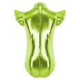 thumbnail image 4 of Hansber Girls Gymnastics Leotard Metallic Shiny Flying Sleeve Mock Neck Dance Bodysuit One Piece Tumbling Outfit Fluorescent Green 8, 4 of 7