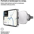 thumbnail image 5 of Belkin BoostCharge Pro Wireless Car Charger with MagSafe Compatibility, 15W Fast Charging, Extra Strong Magnetic Car Vent Phone Mount for iPhone 16, 15, 14, 13, & iPhone 12 Series – White, 5 of 8