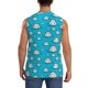 thumbnail image 4 of Fotbe Hippo In Water Head Men's Camiseta sin Mangas Estampada para Hombres, Playera Casual para Gimnasio, Entrenamiento, Playa-Large, 4 of 7