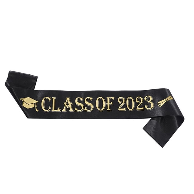 Ceremonial Belt Easy to Wear Non-fading Tear-resistant Letter Pattern Graduation Season Shoulder Strap School Accessory