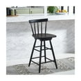 thumbnail image 2 of SAFAVIEH Tage Square Mid Back Counter Stool, Black, 2 of 3