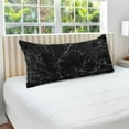thumbnail image 4 of GZHJMY Black Marble Texture Pillowcases, Soft and Cozy Decorative Pillow Cases with Hidden Zipper for Bedroom, Sofa, Couch, Queen Size 20x30 Inches（203）, 4 of 6