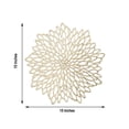 thumbnail image 5 of BalsaCircle 6 Gold Round 15" Dahlia Floral Vinyl PLacemats Wedding Party Decor, 5 of 8