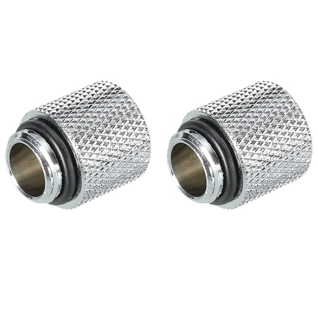 Macho a Hembra Extensor Conexión Plata G1/4 x 15mm para Agua Refrigeración Sistema Paquete de 2