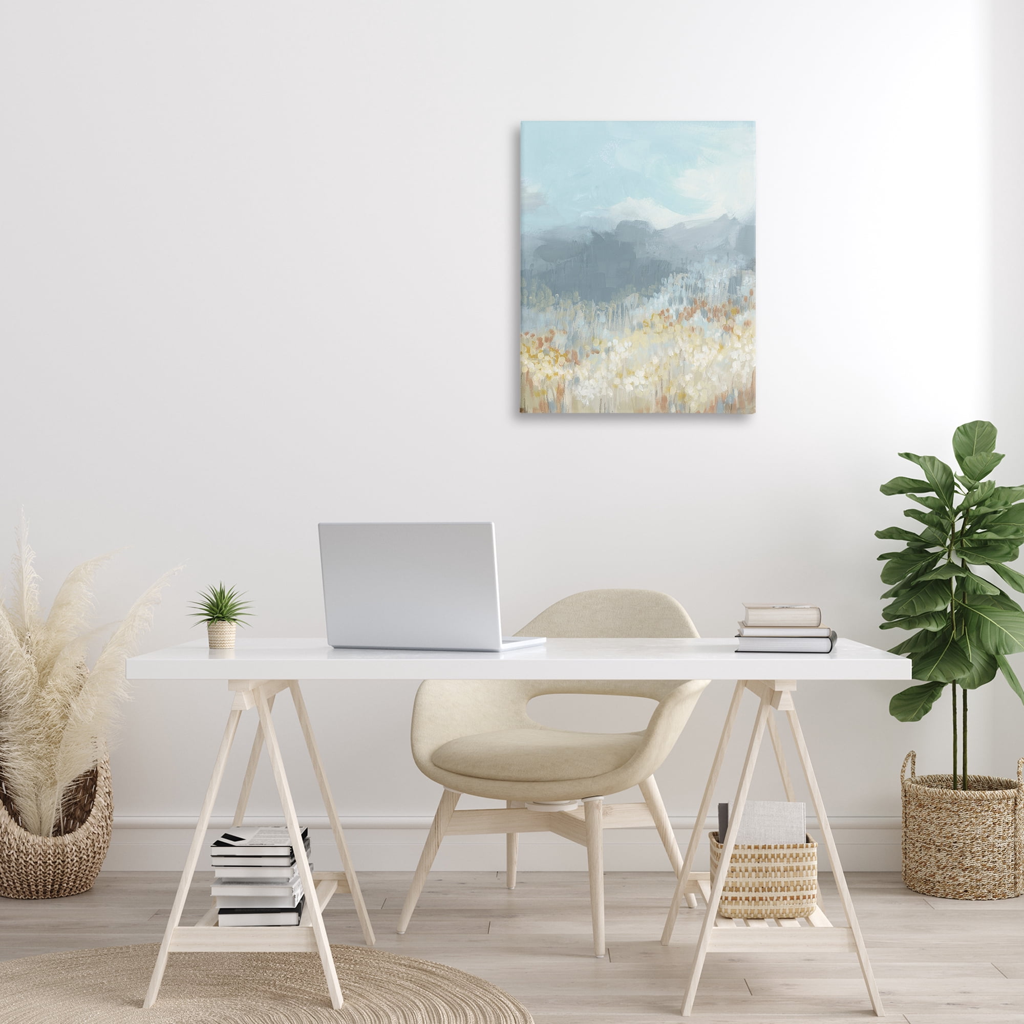 Stupell Industries Mountains & Countryside Landscape Painting Gallery Wrapped Canvas Art Print Wall Art, 24 x 30