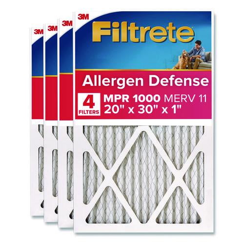Allergen Defense Air Filter, 20 x 30, 4/Carton | Bundle of 2