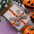 thumbnail image 5 of PEIBang Halloween Ribbon with Pumpkin Face,Craft Ribbon for Wrapping,Decorative Satin Ribbons for Bows,Holiday Party Decor, 5 of 6