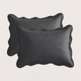 thumbnail image 6 of IR Imperial Rooms 3Pc-Embossed Bedspread Microfiber Floral Vintage Quilt Set Lightweight Full/Queen Charcoal, 6 of 9