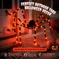 thumbnail image 7 of Ayieyill 5ft Giant Light-up Halloween Spider, Scary Hairy Fabric Spider for Indoor Outdoor Yard Haunted House Decor, Orange, 7 of 7