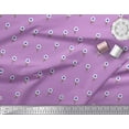 thumbnail image 3 of Soimoi Purple Crepe Silk Fabric Artistic Floral Print Fabric by the Yard 42 Inch Wide, 3 of 3