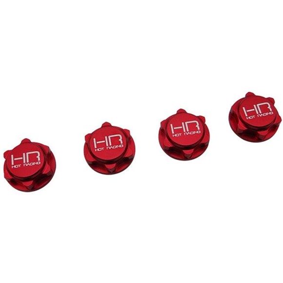 Hot Racing HRANRO10N02 17 mm Serrated Close End Dirt Shield Wheel Nuts for Arrma