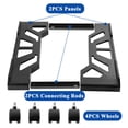 thumbnail image 3 of Yalumo PC Stand for Floor, Adjustable Computer Tower Stand, PC Tower Stand for Carpet, CPU Stand Under Desk for Gaming Home Office , PC Holder Cart with Locking Caster Wheels for Students and Gamers, 3 of 7