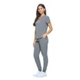 thumbnail image 2 of ACTIVE UNIFORMS Womens Essential Cool Stretch Jogger Scrub Set (Heater Gray, Small), 2 of 6