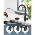 thumbnail image 3 of Wowow Kitchen Faucet with Glass Rinser, Stainless Steel Kitchen Sink Faucet and Cup Rinser Combo for Kitchen Sink, Oil Rubbed Bronze, 3 of 7