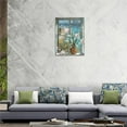 thumbnail image 6 of Beach Wall Art Rustic Beach Landscape Pictures Wall Decor Country Flower Painting Just Breathe Canvas Prints Home Artwork Framed Decor for Bathroom Bedroom Living Room 12"x16", 6 of 6
