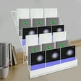 thumbnail image 2 of Wildnix 6-Tier Magazine Display Stand, White Countertop Rack, Foldable Design, Iron Frame, Stable Load-Bearing Capacity for Books and Magazines, 2 of 6