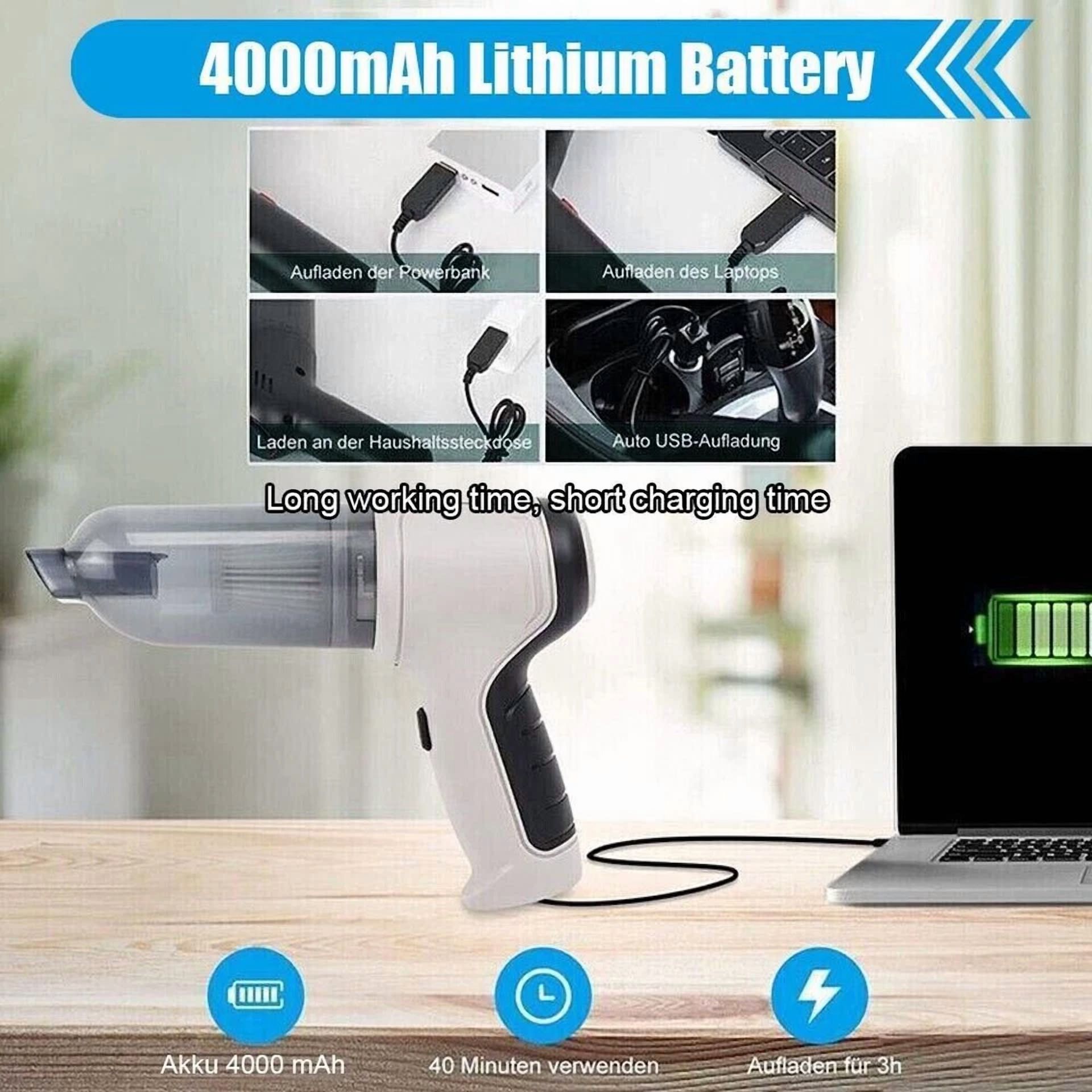 9000Pa Wireless Car Vacuum Cleaner Strong Suction Handheld Portable Air Blower