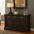 thumbnail image 7 of Benjara 60 Inches 3 Drawer Wooden Server with 3 Doors- Brown, 7 of 7