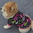 thumbnail image 2 of YUEHAO Pet Supplies Pet Puppy Spring Warm Sweatshirt Small Dog Cat Pet Clothes Vest T Shirt Black, 2 of 4