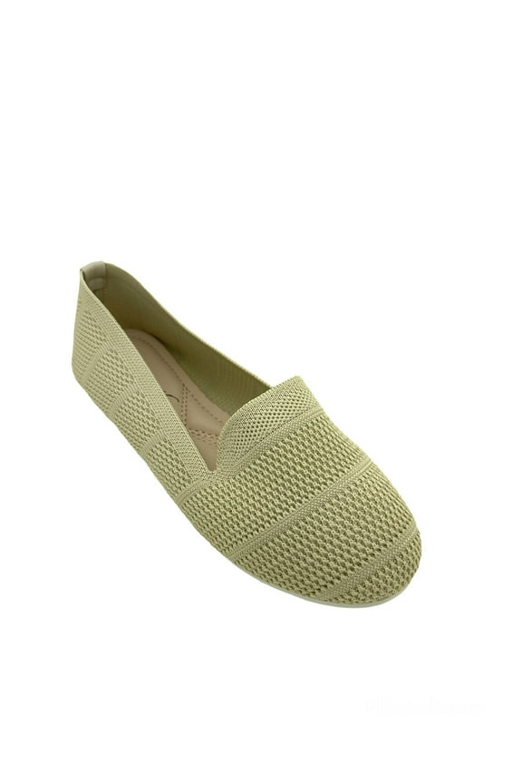 Solid Knitted Textured Everyday Ladies Flats,