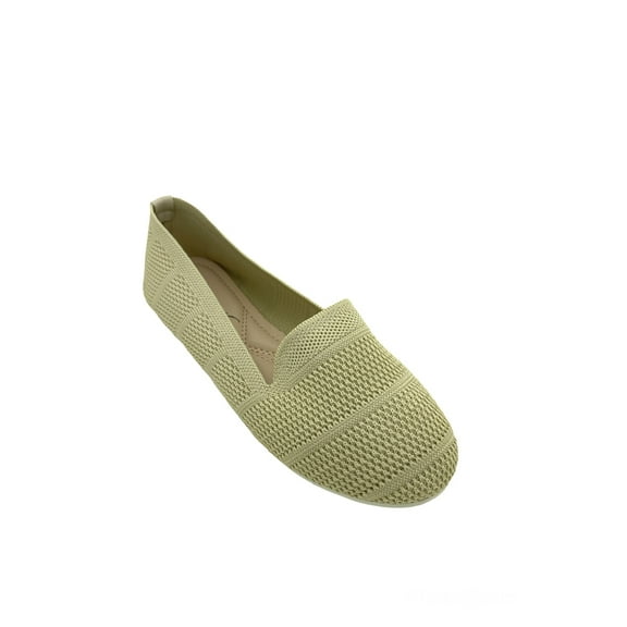 Victoria K Solid Knitted Textured Everyday Ladies Flats,