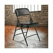 NPS 1300 Series 29.5 Premium Vinyl Folding Chair in Black (Set of 4)