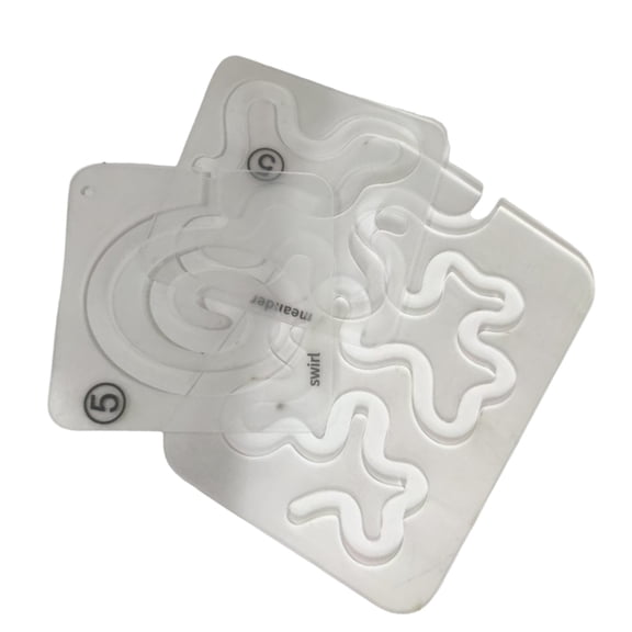 1 Set Quilting Template Acrylic Quilting Ruler Template Quilting Stencil Clear Sewing Ruler for Patchwork Sewing Machine